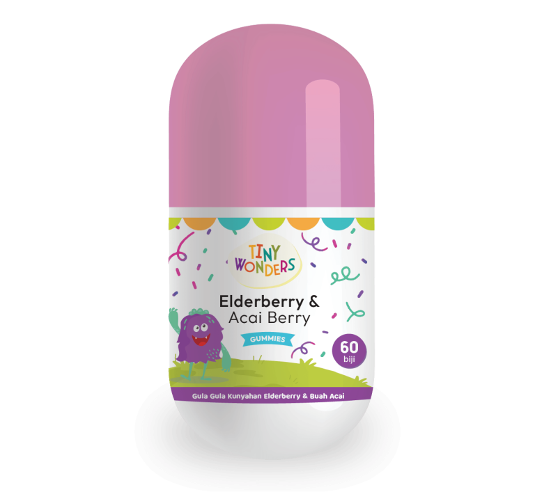 TINY WONDERS ELDERBERRY & ACAI BERRY GUMMY 60S